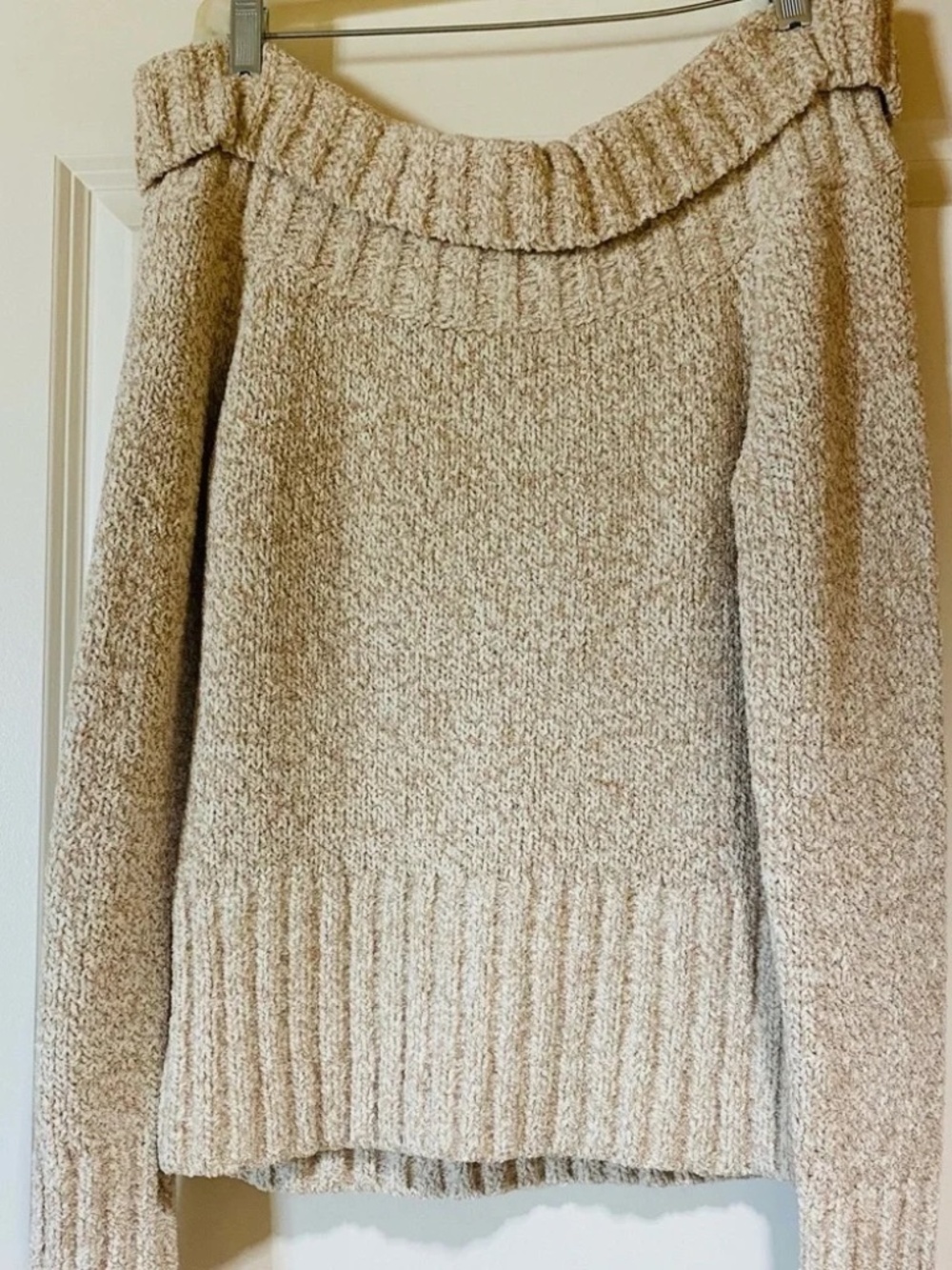 WHBM Ombre Off the Shoulder Sweater, Medium